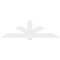 Ekena Millwork Redmond Architectural Grade PVC Gable Bracket, 84"W x 24 1/2"H x 2"D x 6"F, 7/12 Pitch GBP084X25X0206RED00 - alternate 3